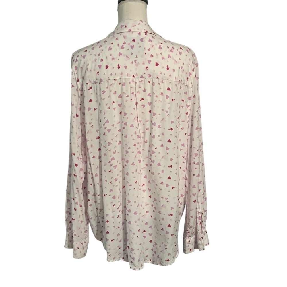 Casa Cabana Pink Heart Pattern Shirt size XL EUC - Picture 3 of 7